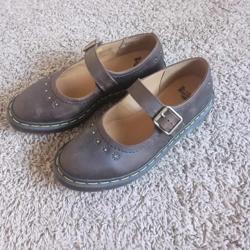 Dr. Martens Mary Jane Flower Crazy Horse